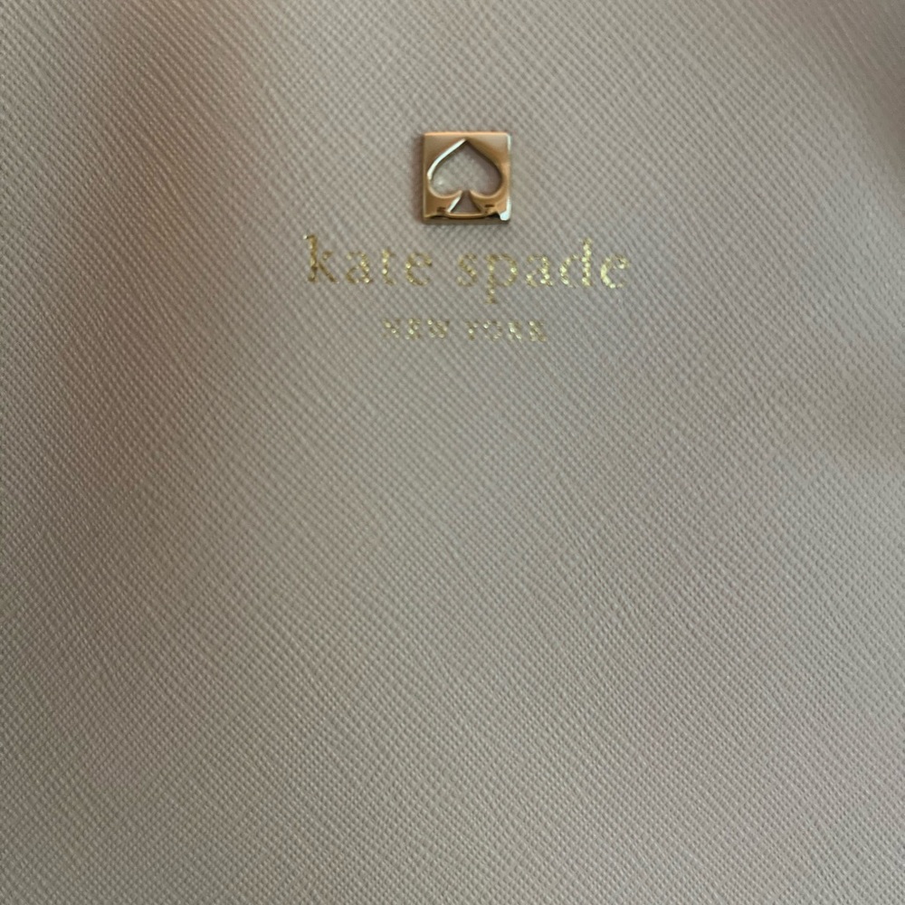 ♠️Kate Spade Large Saffiano Leather Tote Black Cream Work Bag Shoulder Purse - Picture 5 of 8